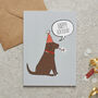 Chocolate Labrador Organic Cotton Tea Towel, thumbnail 10 of 12