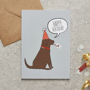 Chocolate Labrador Organic Cotton Tea Towel, 10 of 12