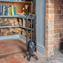 Black Wrought Iron Fireplace Tool Set, thumbnail 1 of 3