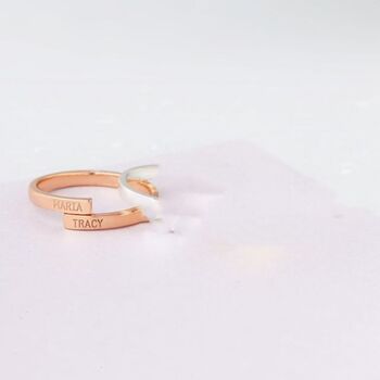 Intertwined Personalised Ring, 7 of 7