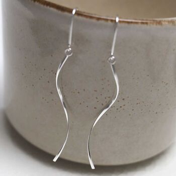 Sterling Silver Falling Threader Earrings, 7 of 8