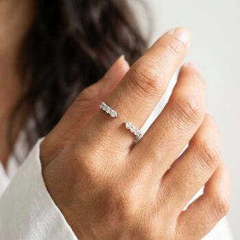 Open Cuff Diamond Ring, 3 of 7