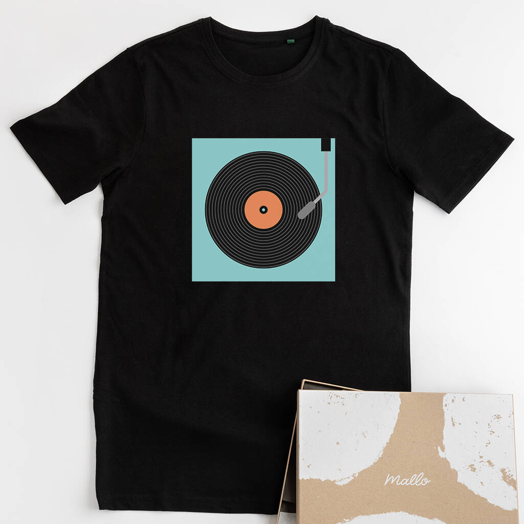 Organic Cotton Vinyl T Shirt For Music Lovers, 1 of 7