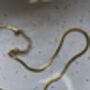 Herringbone Chain Necklace Gold, thumbnail 3 of 3