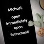 Personalised Retirement Cotton Bottle Bag, thumbnail 2 of 3