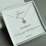 Sterling Silver June Birthstone Necklace, thumbnail 1 of 5
