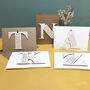 Personalised Initial Letter Birthday Cards, thumbnail 1 of 12