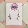 Spaceman Glitter Resin Earrings / Astronaut Jewellery / Out Of This World Jewellery / Moon Landing Earrings / Nasa Inspired Sparkle, thumbnail 1 of 5