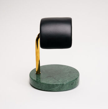 Verde Guatemala Marble Watch Stand Gold, 2 of 8