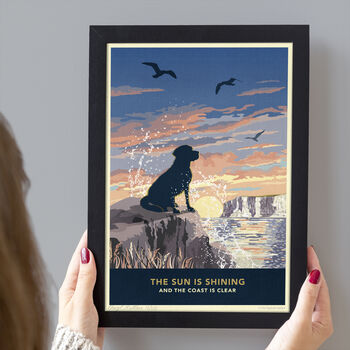 Coastal Labrador Print. Limited Edition Dog Lover Gift, 3 of 12
