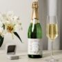Personalised Elegant Autumnal Wedding Champagne Label, thumbnail 3 of 4