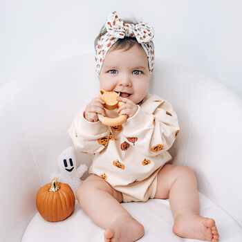 Girls Pumpkin Romper And Accessories, 2 of 4