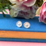 Good Luck Sterling Silver Mini Sunflower Earrings, thumbnail 8 of 12
