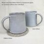 Fair Trade Handmade Glazed Stoneware Large Conical Mug, thumbnail 7 of 12