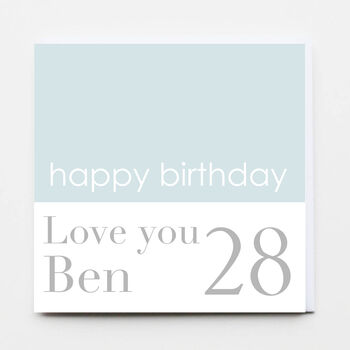 Happy Birthday Age Boy Greeting Card, 5 of 6