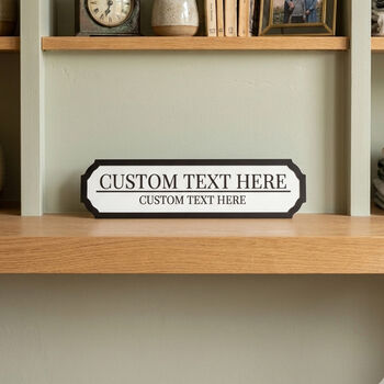 Personalised Small Custom Acrylic Road Wall Sign Plaque, 5 of 5