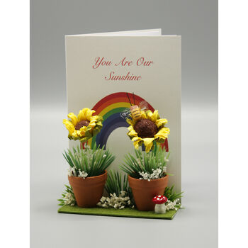 Thank You Rainbow Personalised Card, 5 of 7