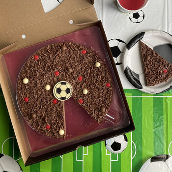 Football Red 10inch Milk Chocolate Pizza, 2 of 2