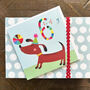 Dog And Ball 6th Birthday Card, thumbnail 1 of 5