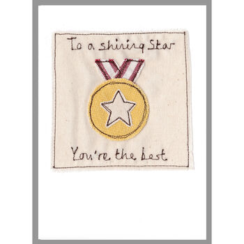 Personalised Gold Medal Congratulations Card, 12 of 12