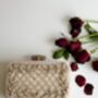 Doha Resin Off White Embellished Stunning Evening Purse, thumbnail 3 of 6
