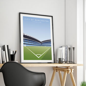 Manchester City City Of Manchester Stadium Poster, 4 of 8