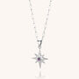 Amethyst Celestial Star Necklace Sterling Silver, thumbnail 2 of 5