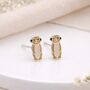 Sterling Silver Meerkat Stud Earrings – 10mm X 5mm, thumbnail 3 of 5