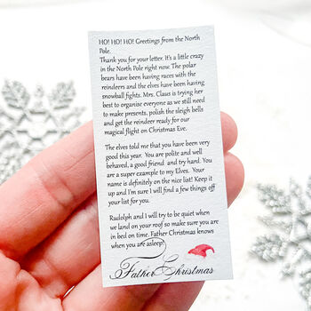 Personalised Letter From Father Christmas Santa, 7 of 10