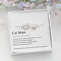 Cat Mum Gift, Personalised Sterling Silver Cat Bracelet, thumbnail 1 of 10