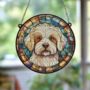 Bichon Frise Stained Glass Effect Suncatcher, thumbnail 6 of 6