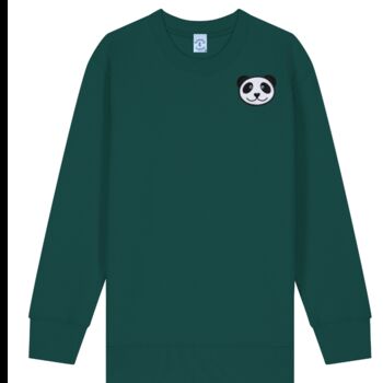 Childrens Organic Cotton Embroidered Panda Sweatshirt, 10 of 11