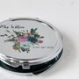 Personalised Hydrangeas Floral Pocket Mirror, thumbnail 5 of 6