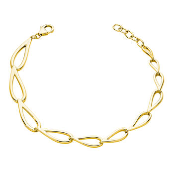 Designer Petal Bracelet In 18ct Gold Vermeil, 2 of 4