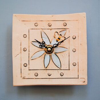 Bee Clock Ceramic Wall Tile, 2 of 7
