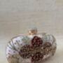 Light Pink Floral Oval Clutch, thumbnail 5 of 11
