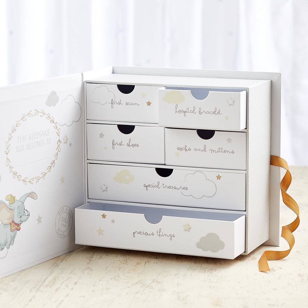 Personalised Disney Dumbo 'my Little Keepsakes' Box By My 1st Years
