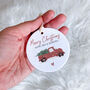 Personalised Merry Christmas Ceramic Ornament For Family, thumbnail 4 of 8