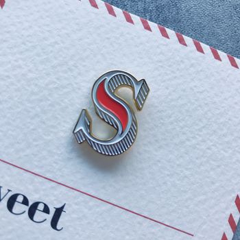 S Is For Sweet Pin Badge And Card, 3 of 4