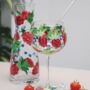 Hand Painted Raspberries Carafe, thumbnail 1 of 3