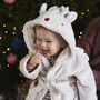 Personalised Reindeer Christmas Fleece Robe, thumbnail 1 of 8