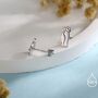 Puffin Bird Pendant Necklace And Stud Earrings In Sterling Silver, thumbnail 2 of 12