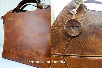 Real Leather Handbag Tote For Women Personalised, 12 of 12