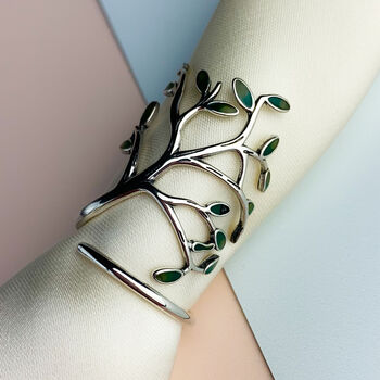 Sterling Silver Fantasy Tree Adjustable Ring, 4 of 5