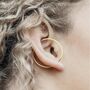 Sterling Silver Minimalist Hoop Ear Cuff Earring, thumbnail 4 of 11