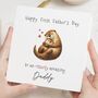 First Father's Day Otter Card For Daddy, thumbnail 1 of 7