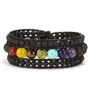 Lava Bead Chakra Inspired Wrap Bracelet, thumbnail 2 of 7