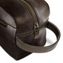 'Stanley' Men's Leather Wash Bag In Chestnut, thumbnail 6 of 8