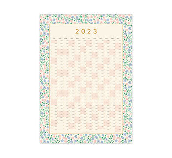 2023 Wall Planner, Calendar Botanical Line Drawn Design, 10 of 10