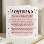 Personalised Romantic Valentine's Card For Boyfriend, thumbnail 1 of 7